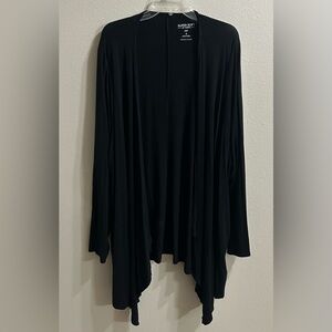 Torrid Super Soft Knit Cardigan Size 6/6X Black Stretchy Casual Closet Staple